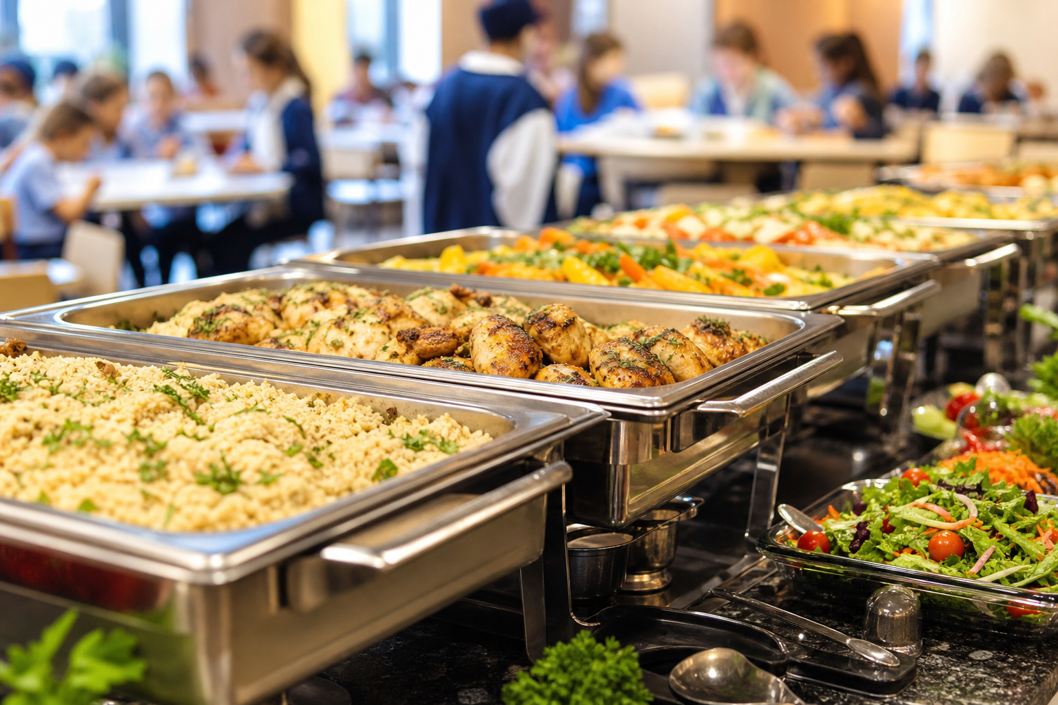 Elegant wedding buffet